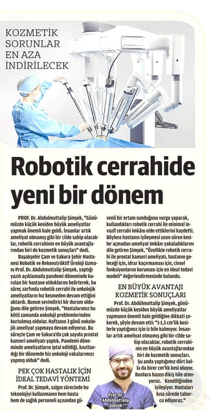 Milat - Robotik cerrahi ve kozmetik sonuçlar
