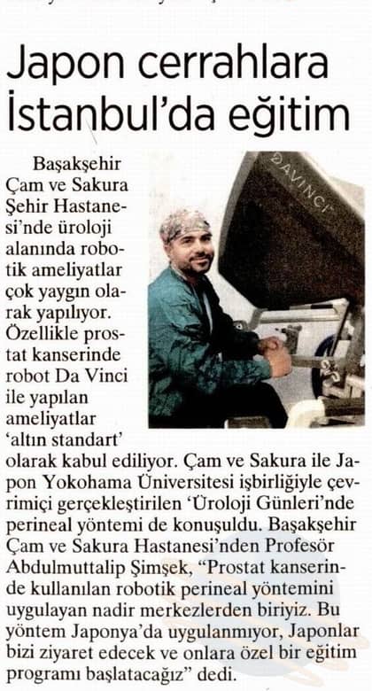 Milliyet - Japon cerrahlara robotik eğitim