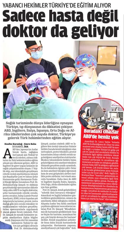 Türkiye Gazetesi - Yabancı doktorlara Türk hekimlerinden eğitim